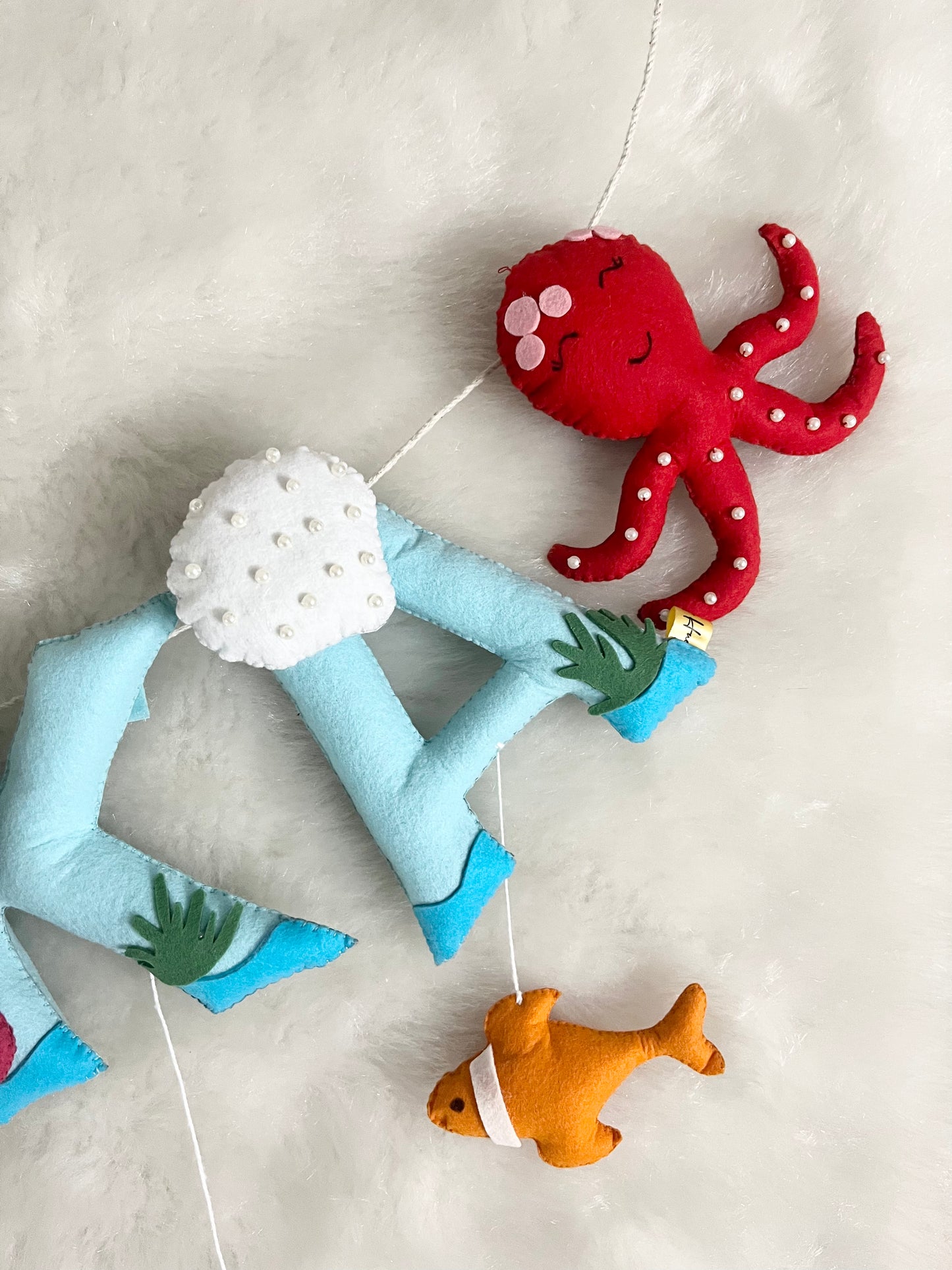 Mermaid Theme Name Bunting