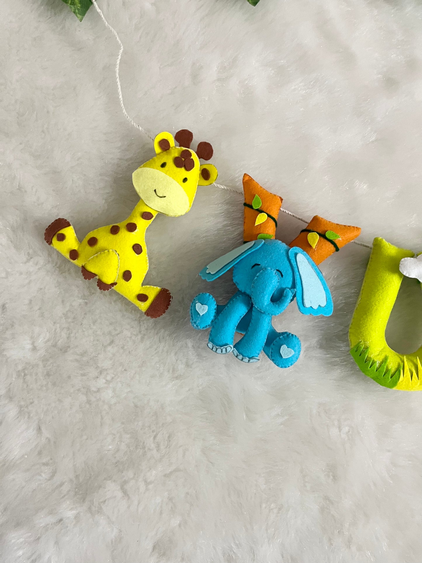 Animal Safari Theme Name Bunting