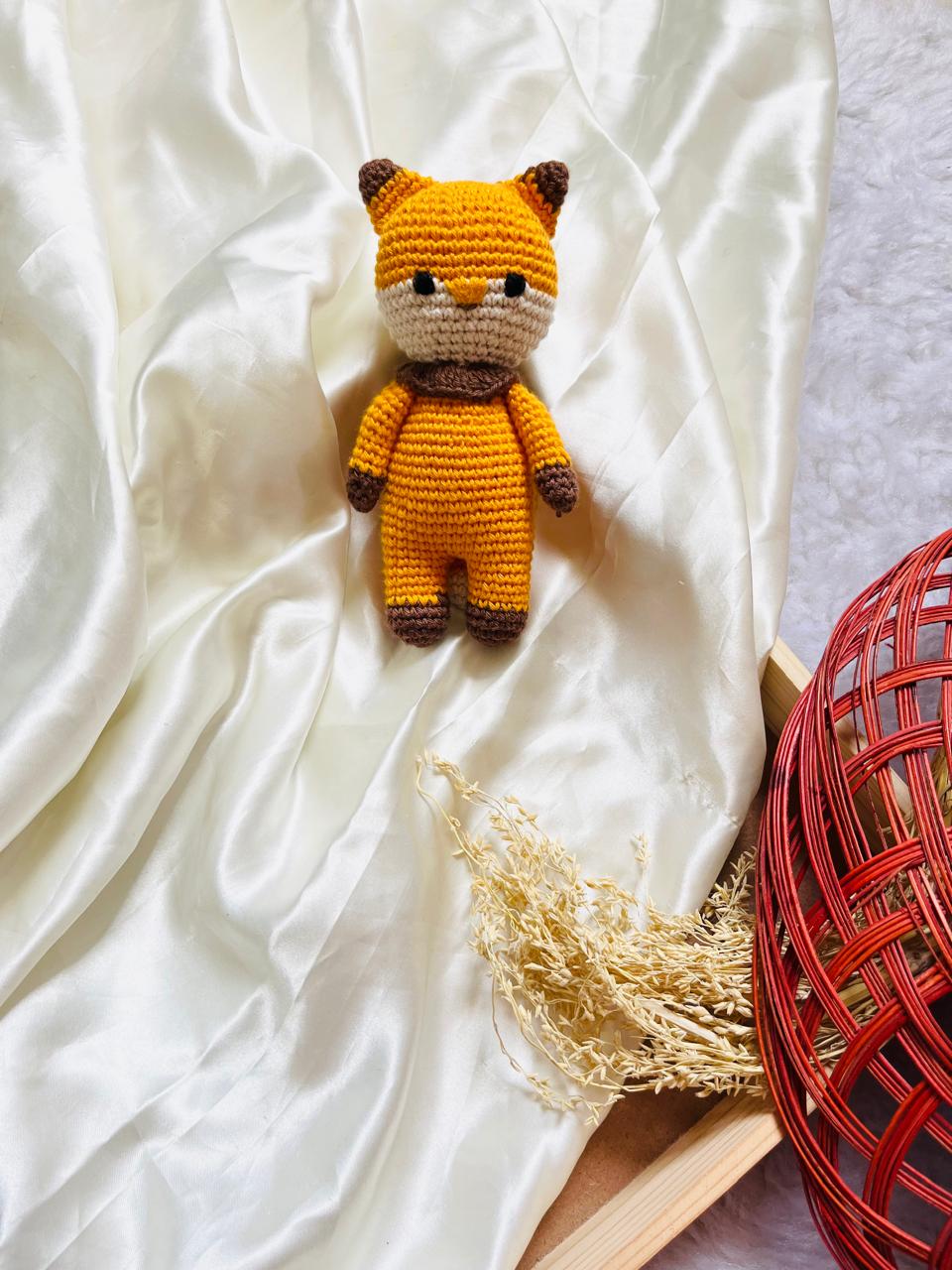 Crochet Toys Fox Small Size 6 inch