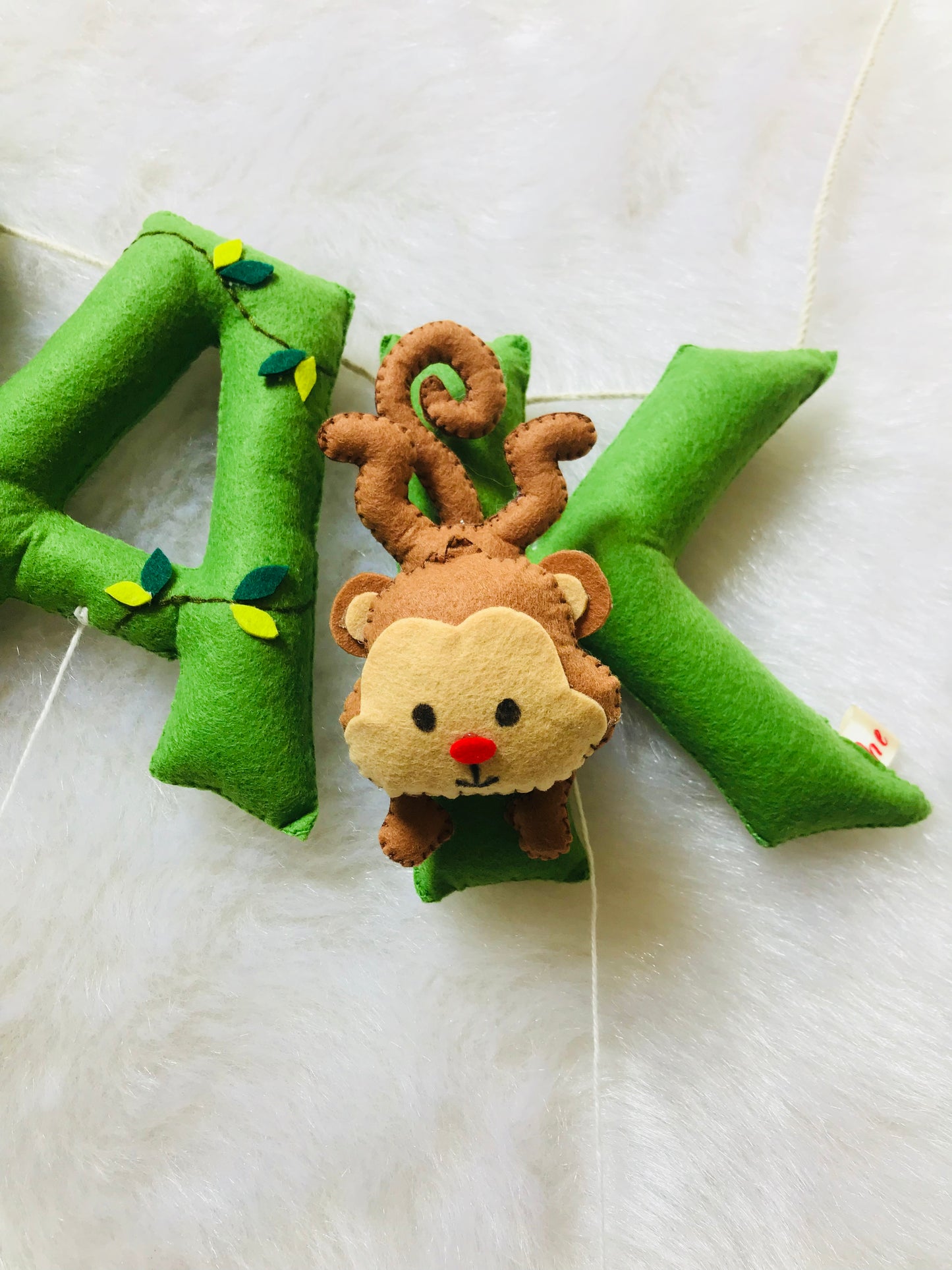 Monkey Theme Name Bunting
