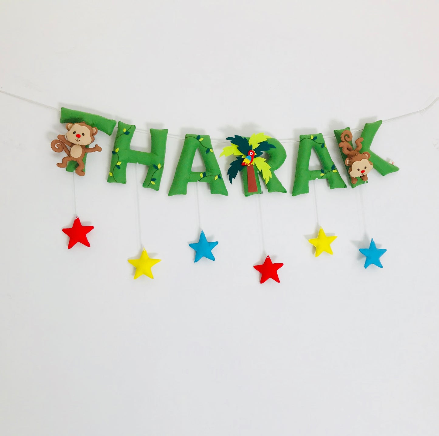 Monkey Theme Name Bunting