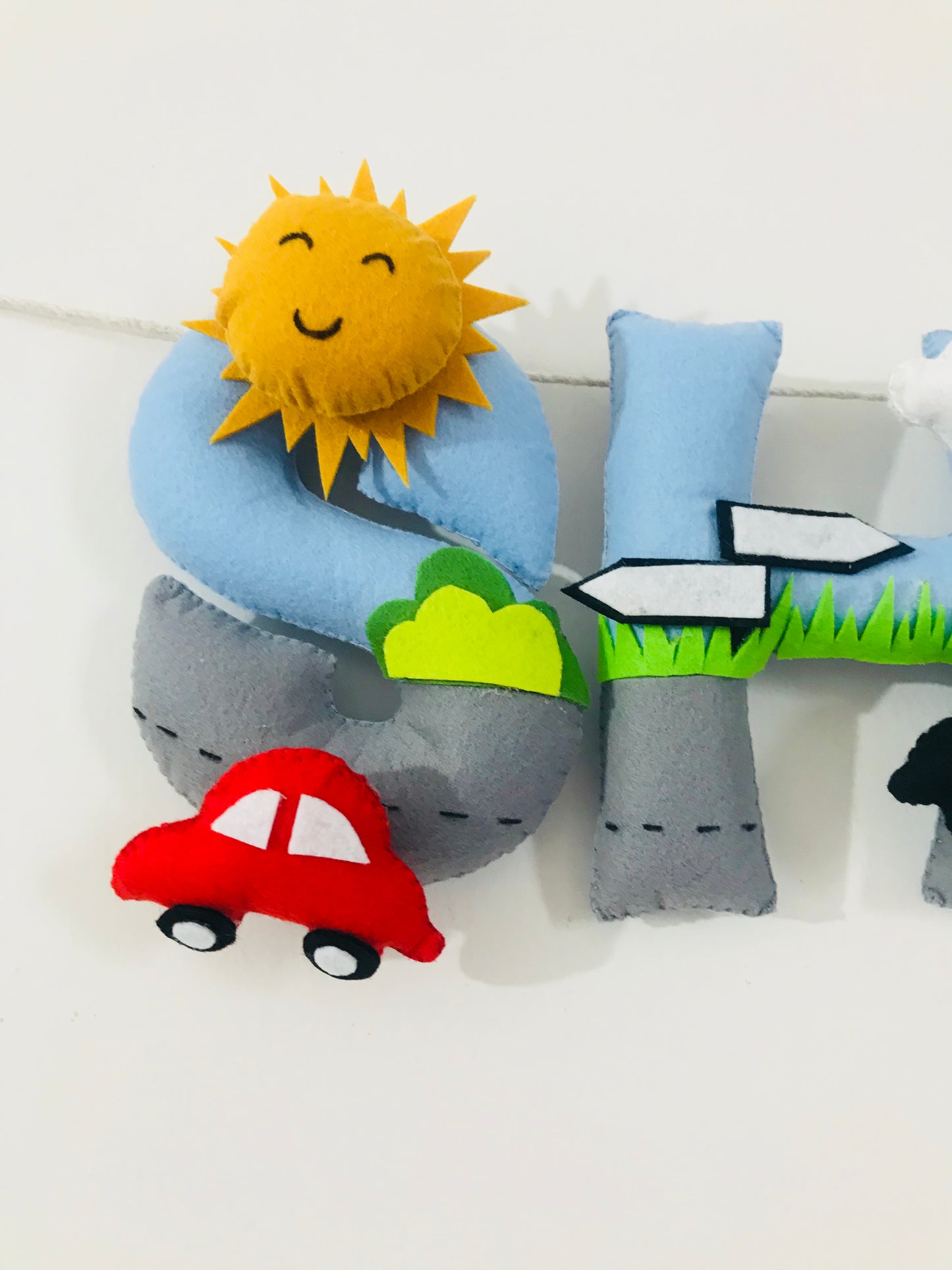 Car Theme Name Bunting