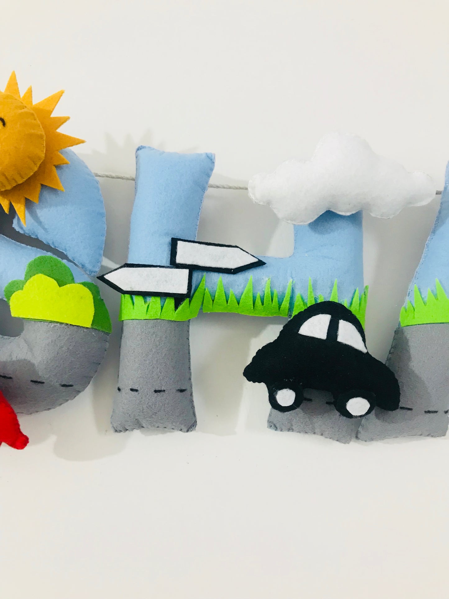 Car Theme Name Bunting