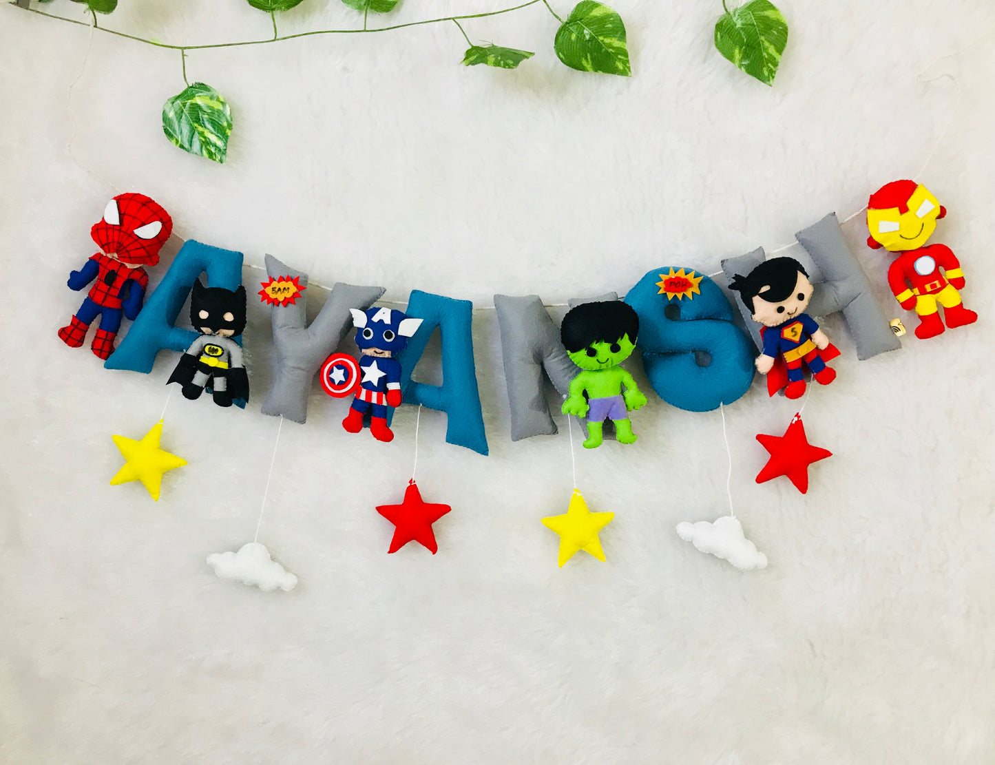 Super Hero Theme Name Bunting