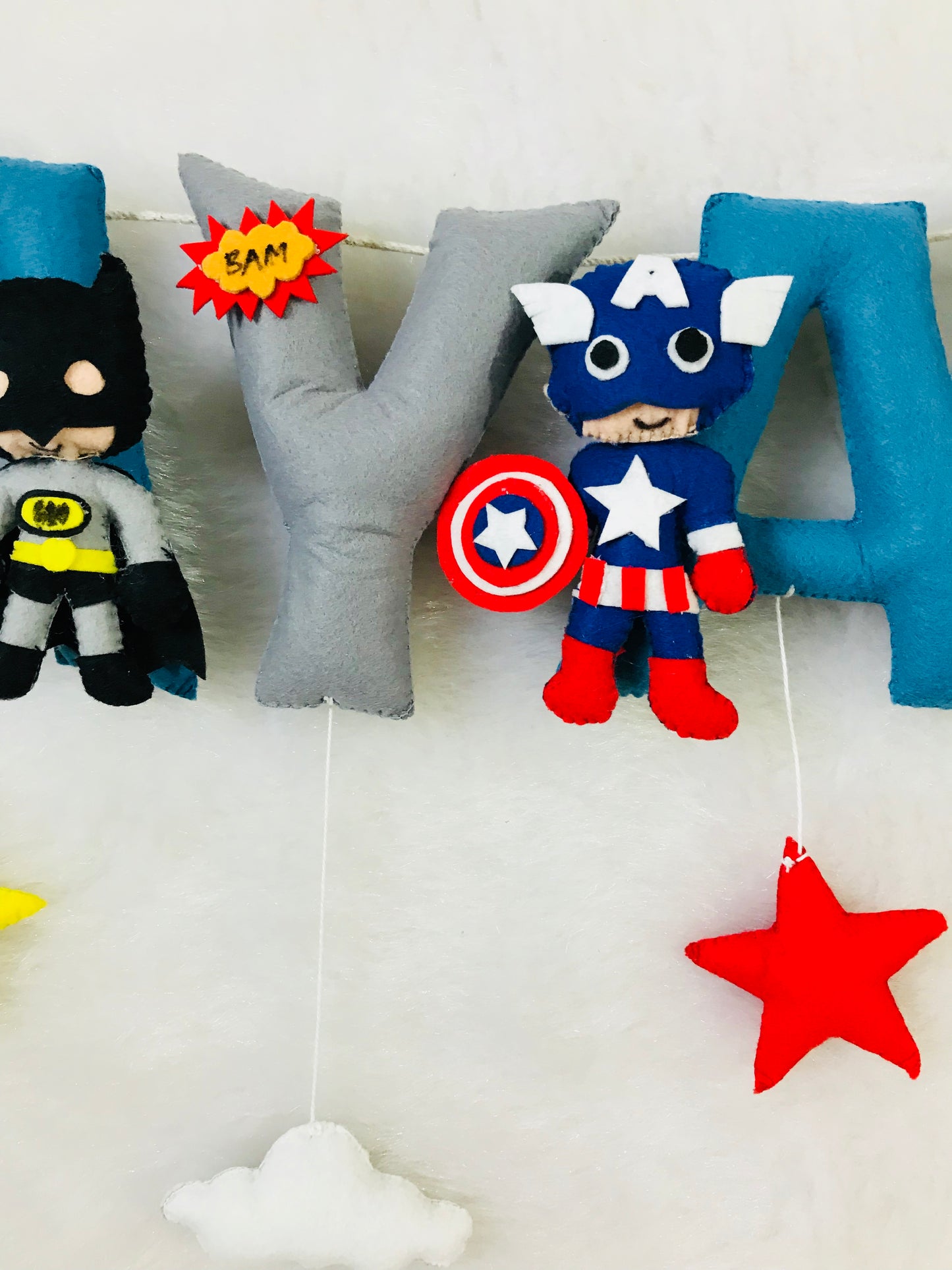 Super Hero Theme Name Bunting