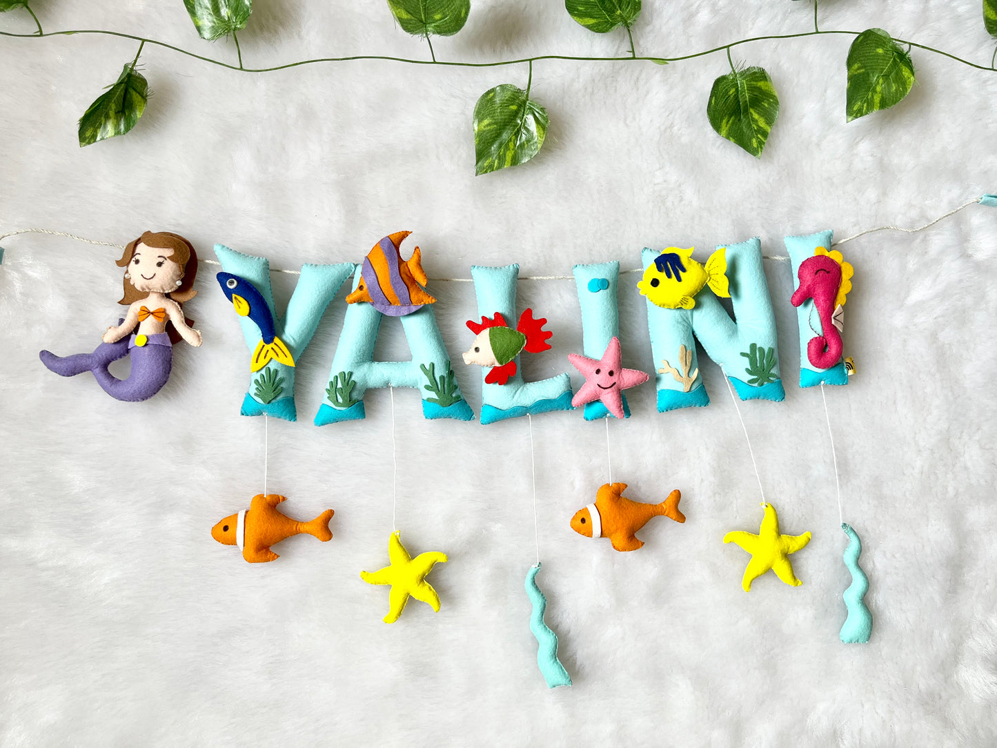 Underwater Theme Name Bunting