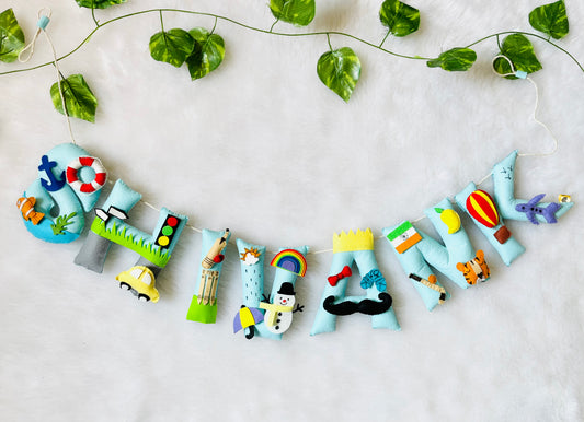 Multi Theme Name Bunting