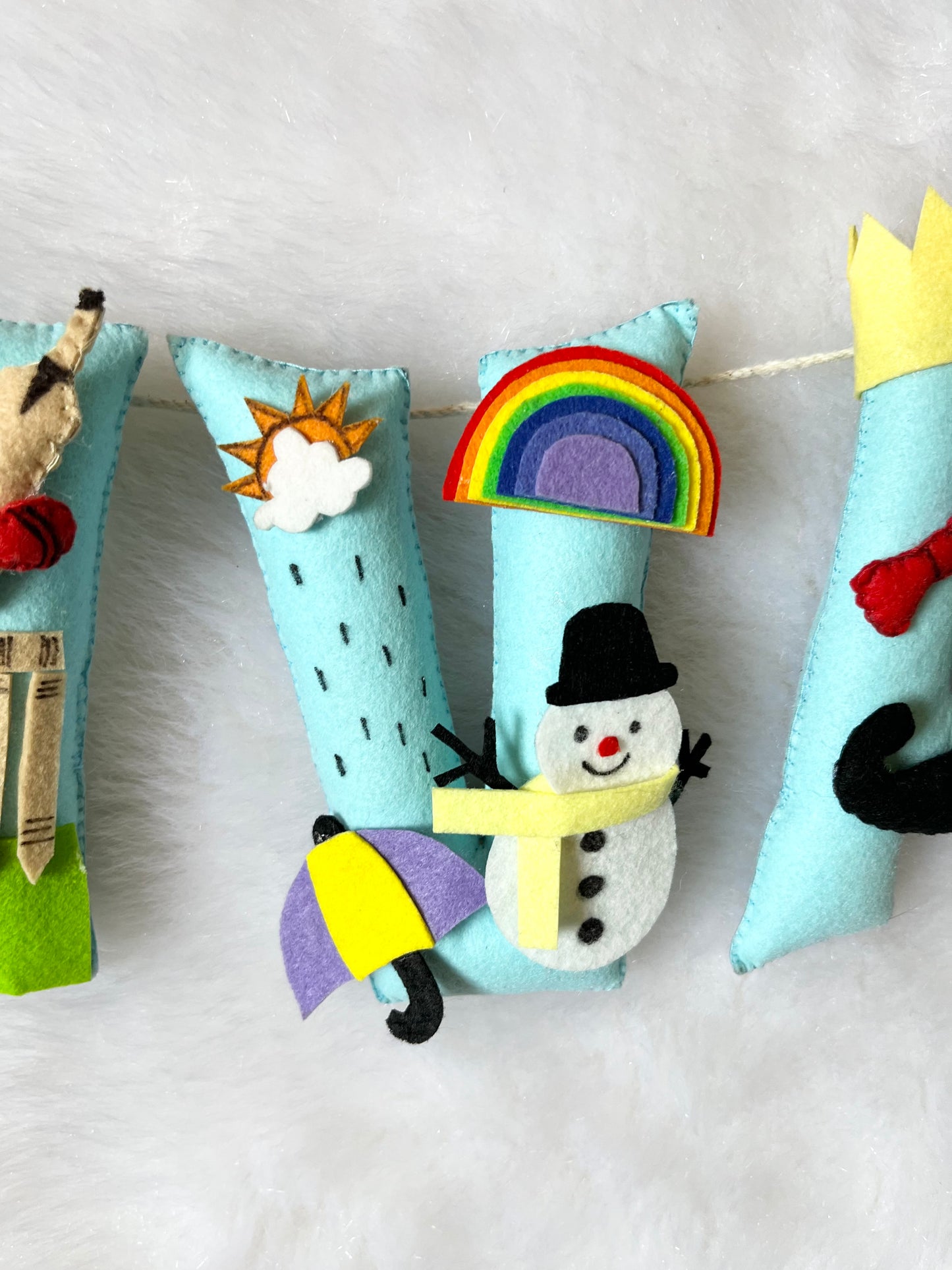 Multi Theme Name Bunting