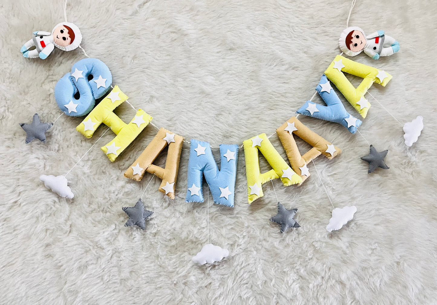Astronaut Theme Name Bunting