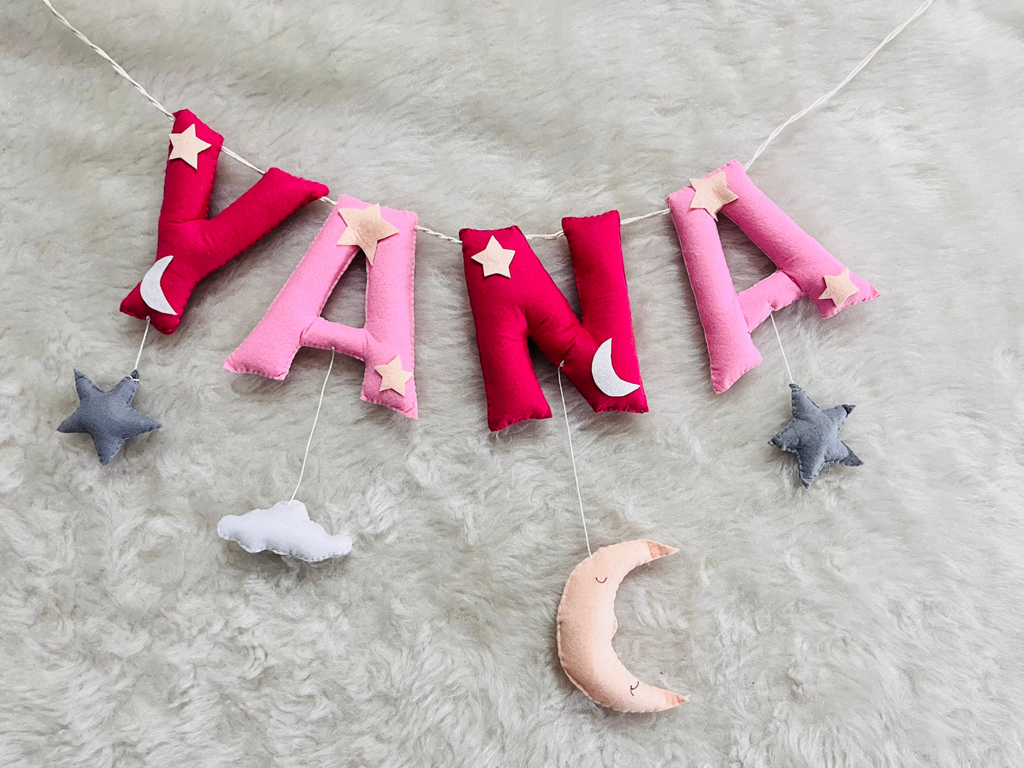 Sky Theme Name Bunting