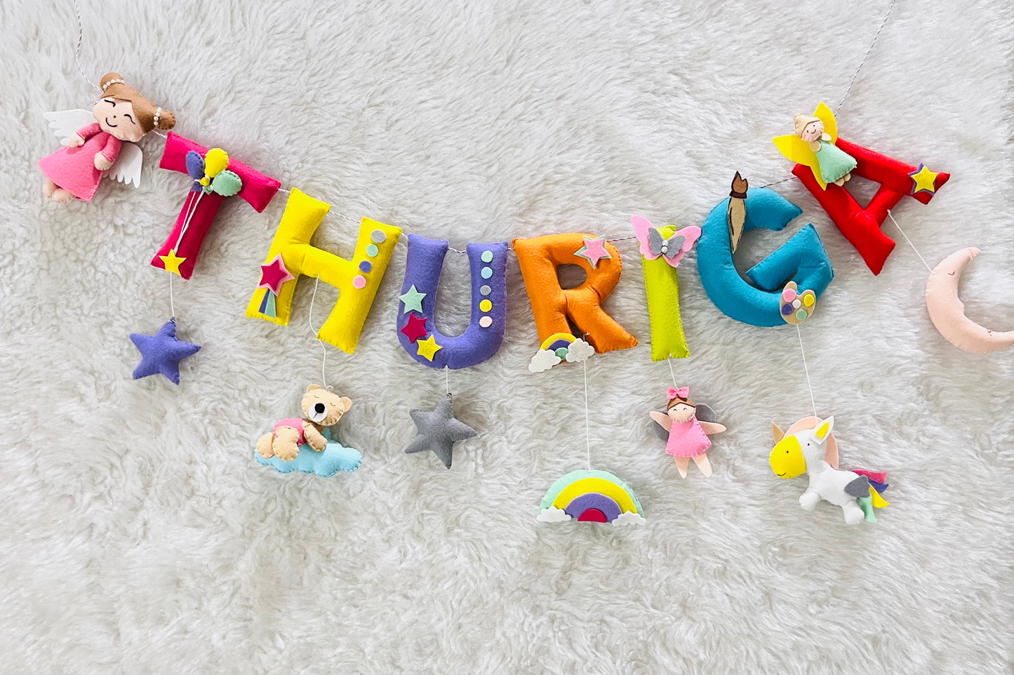 Doll & Magical Theme Name Bunting
