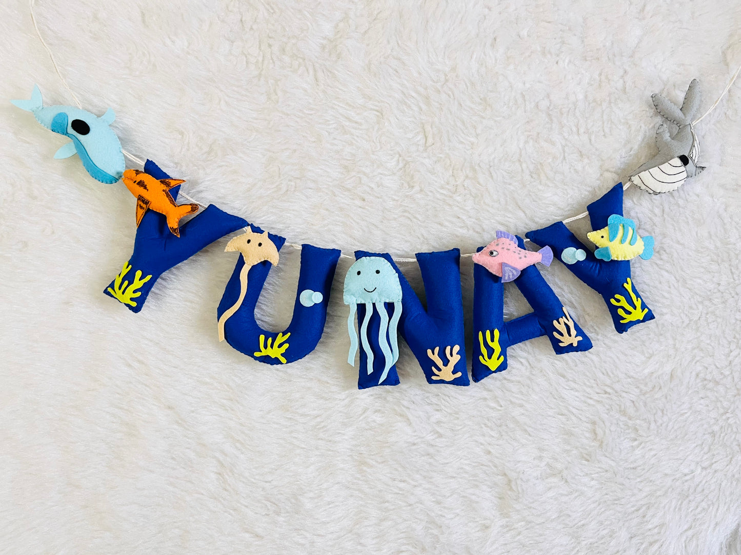 Sea Theme Name Bunting