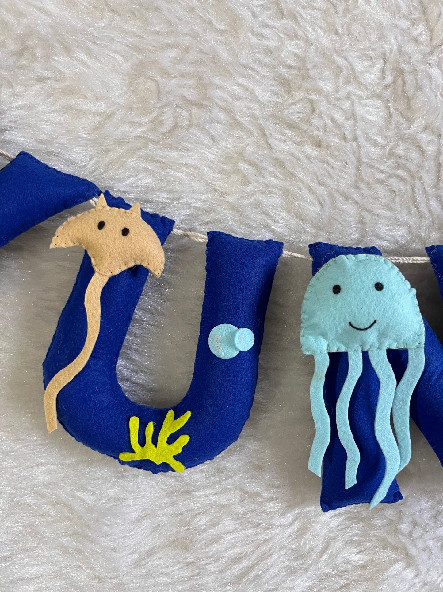 Sea Theme Name Bunting