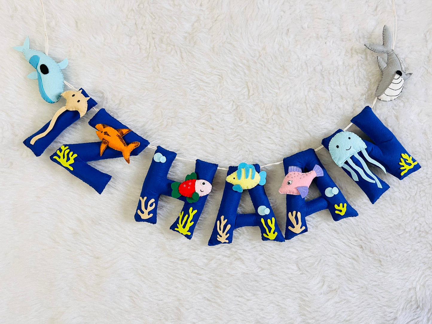Sea Theme Name Bunting