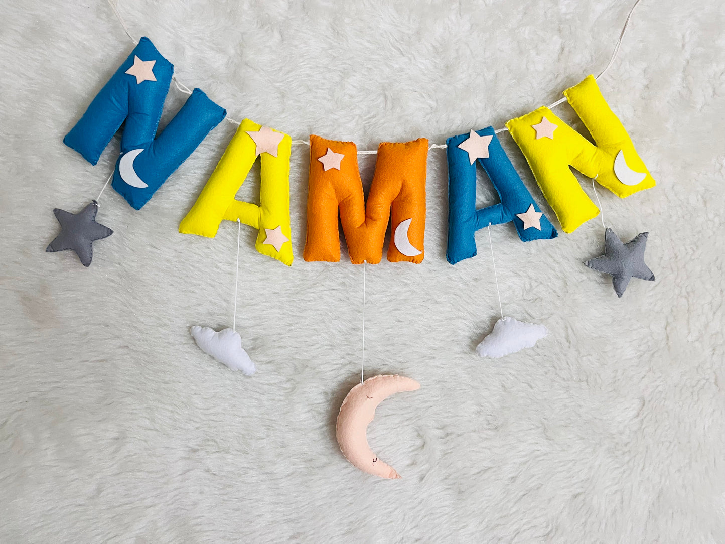 Sky Theme Name Bunting