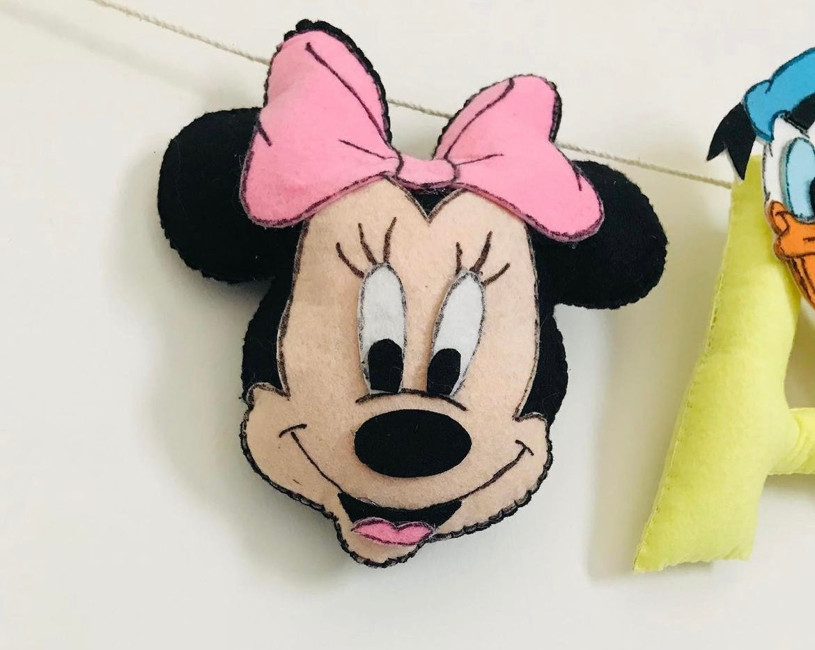 Mickey Theme Name Bunting