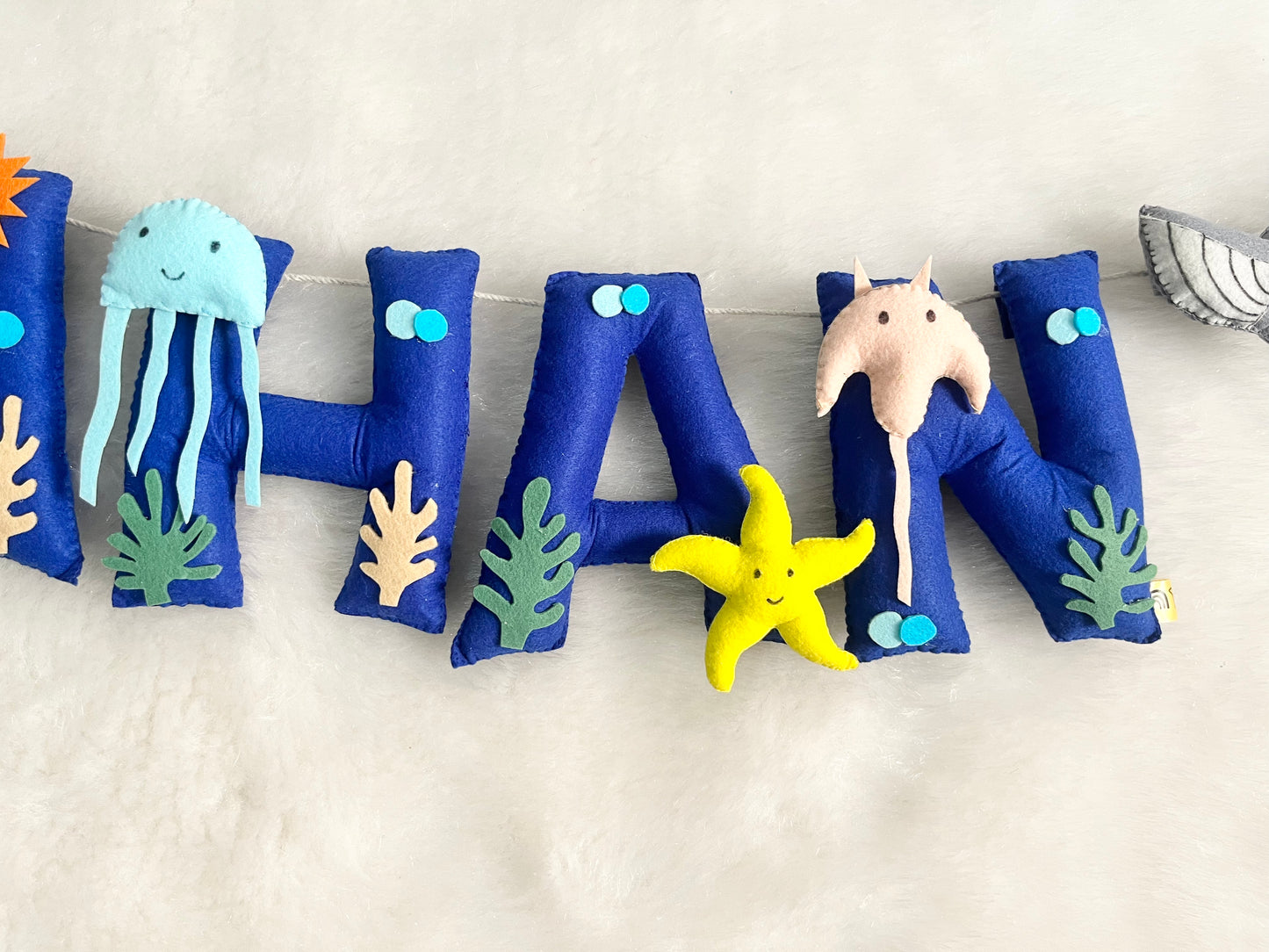 Sea Theme Name Bunting