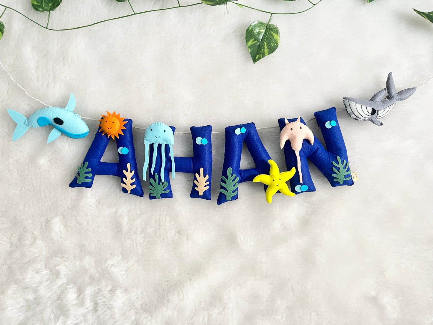 Sea Theme Name Bunting