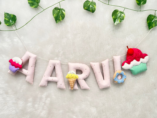 Dessert Theme Name Bunting