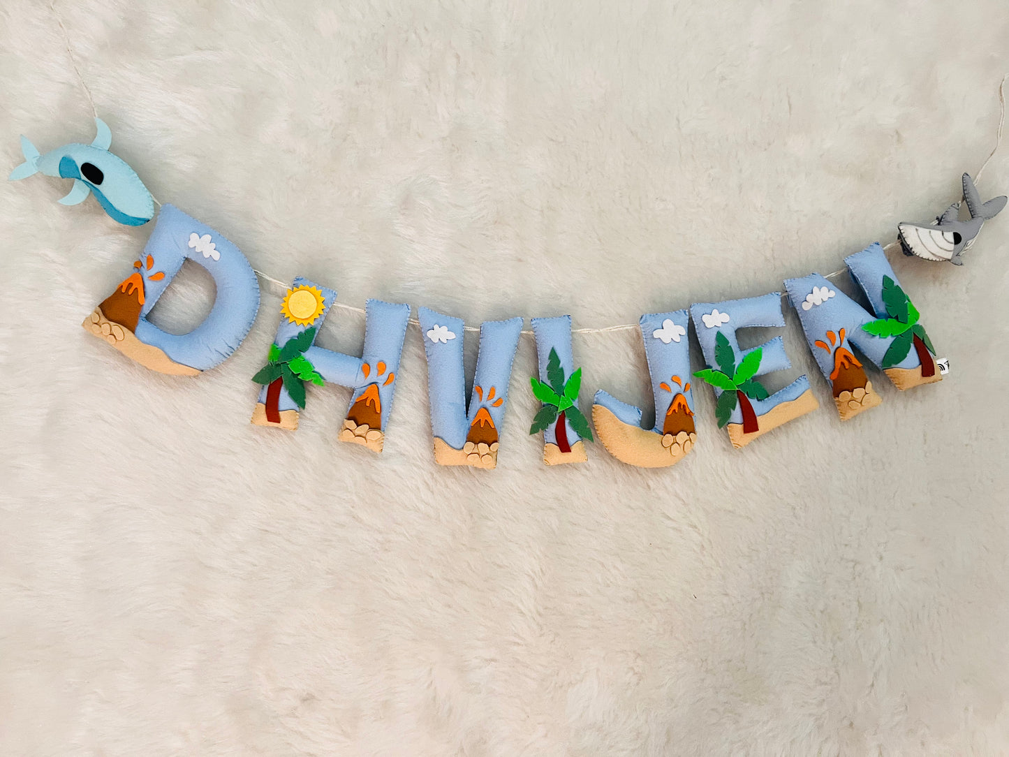 Fish Theme Name Bunting