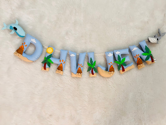 Fish Theme Name Bunting