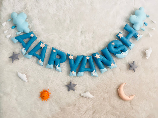 Raindrop Theme Name Bunting