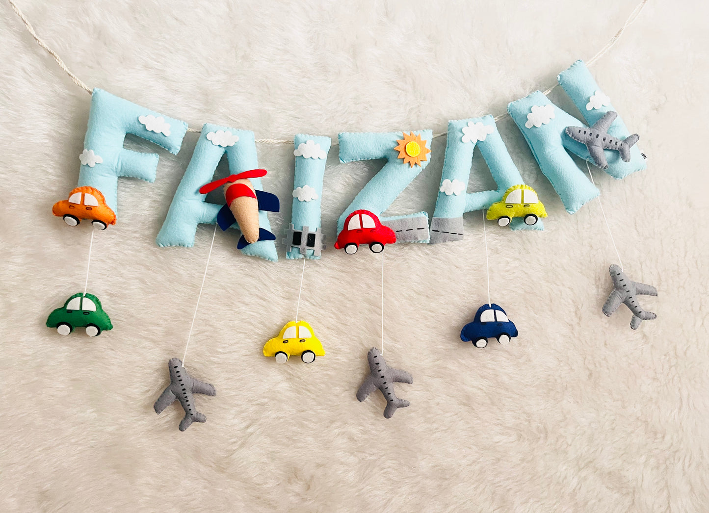 Vehicle Theme Name Bunting