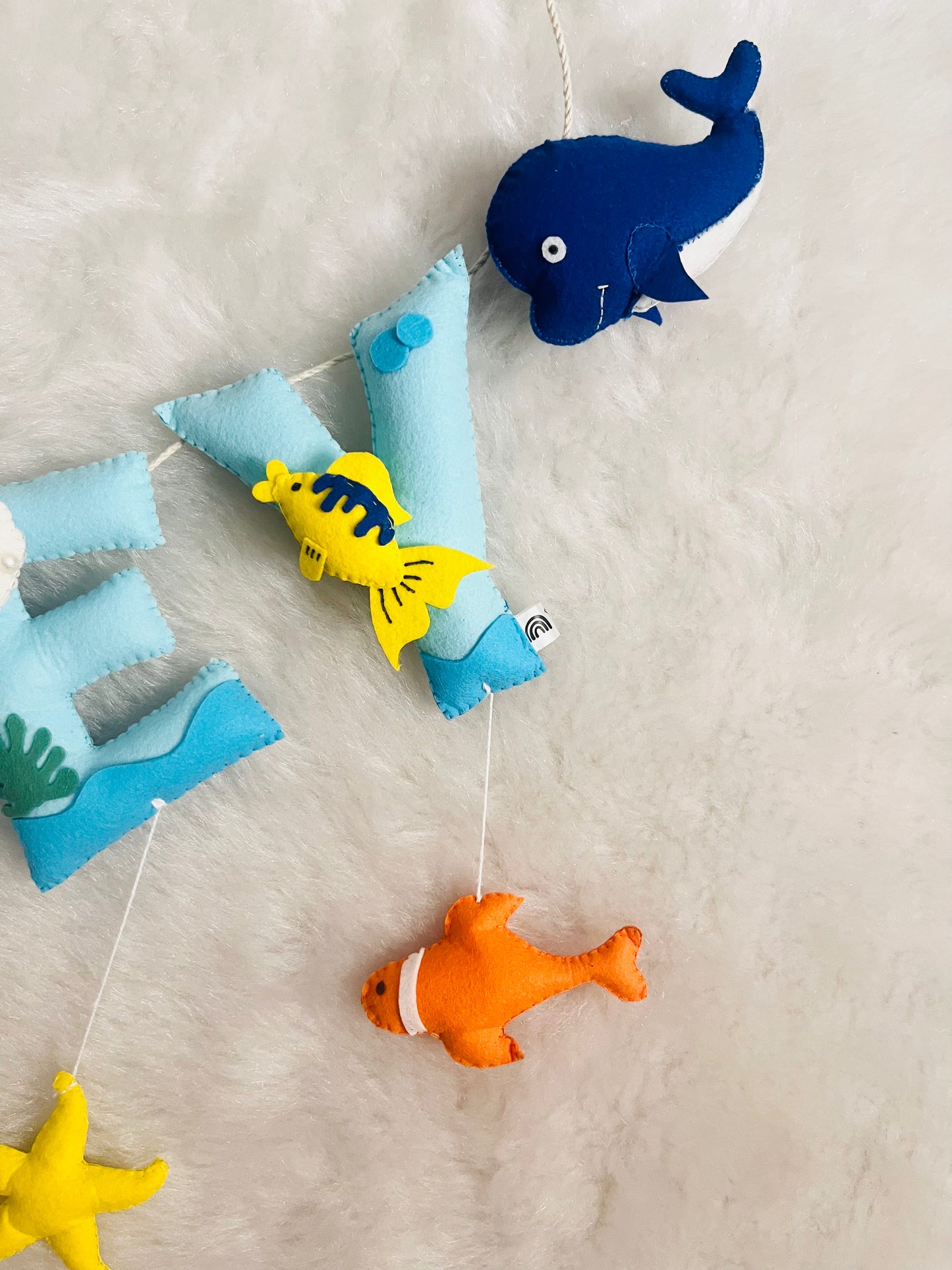 Octopus Whale Theme Name Bunting