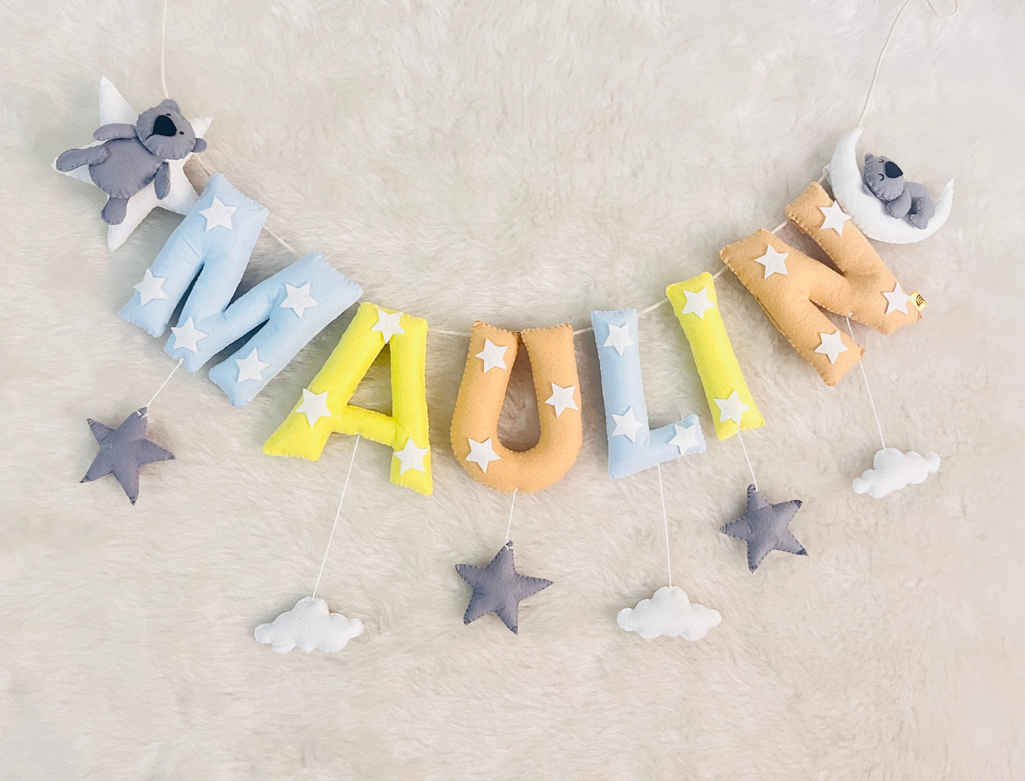 Teddy Theme Name Bunting