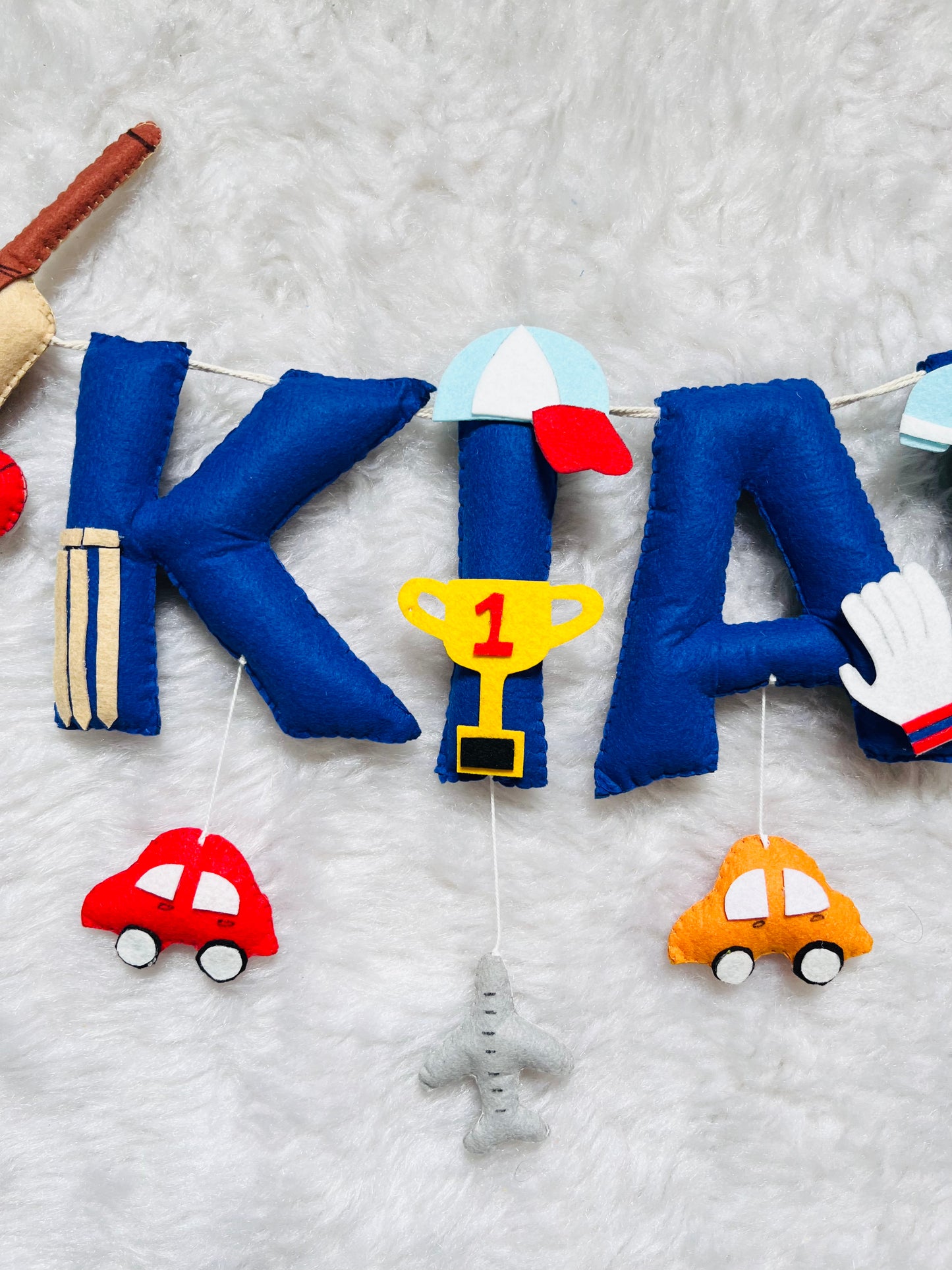 Cricket Theme Name Bunting