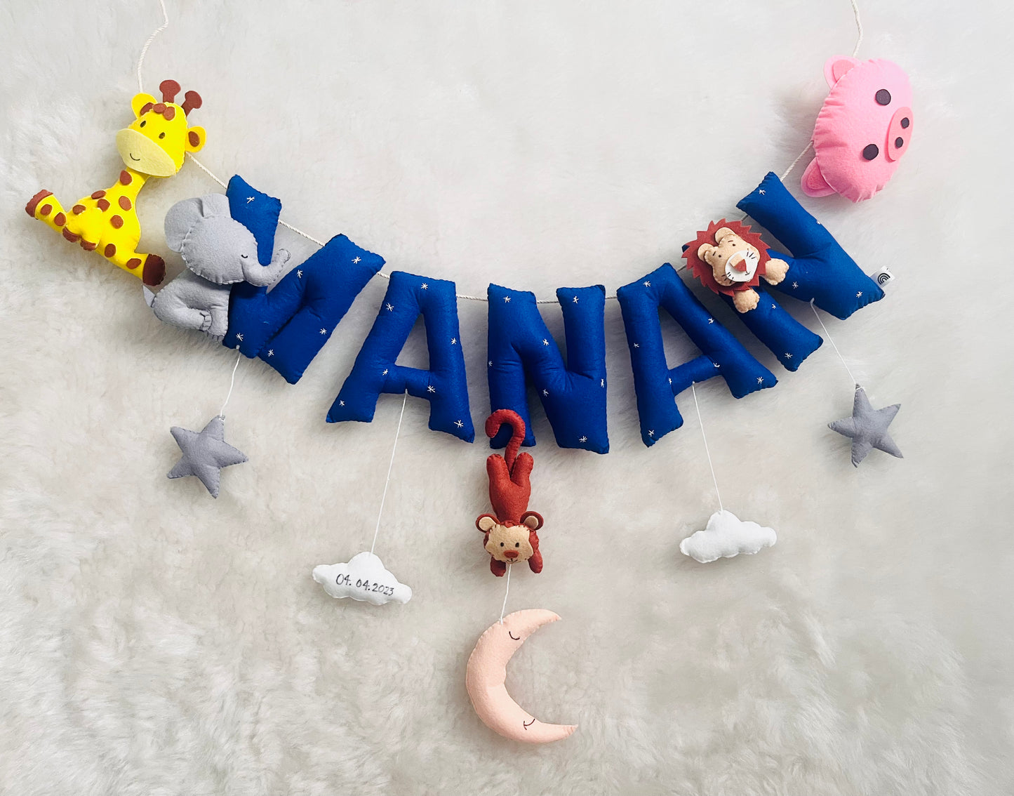 Animal Kingdom Theme Name Bunting