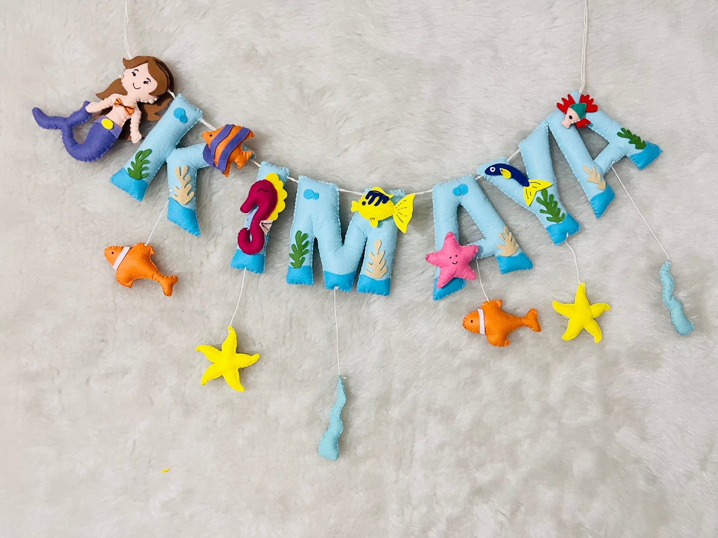 Underwater Theme Name Bunting