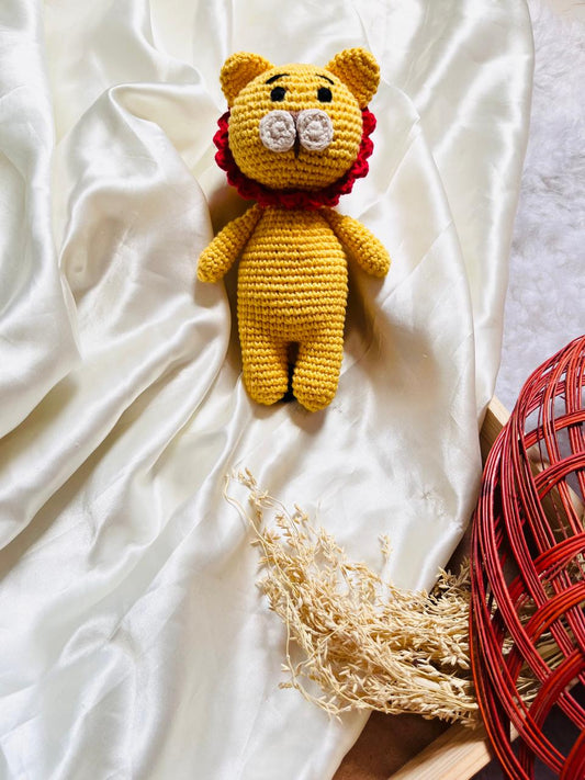 Crochet Toys Lion Small Size 6 inch