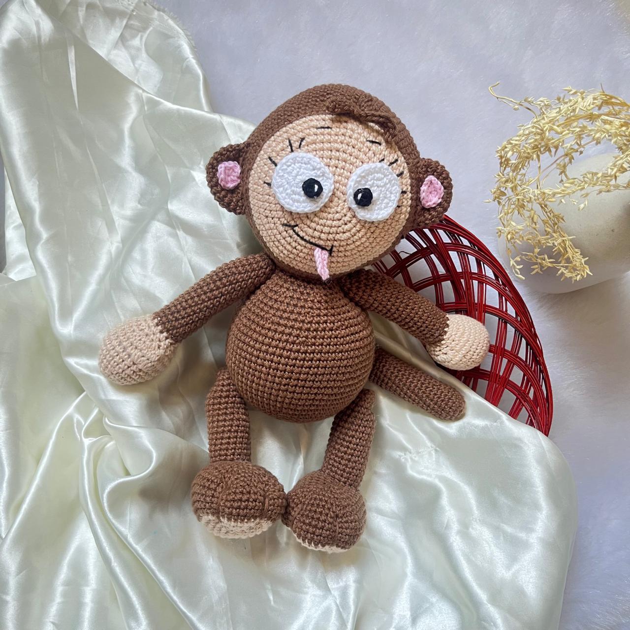 Crochet Toys Monkey Big Size 13 inch