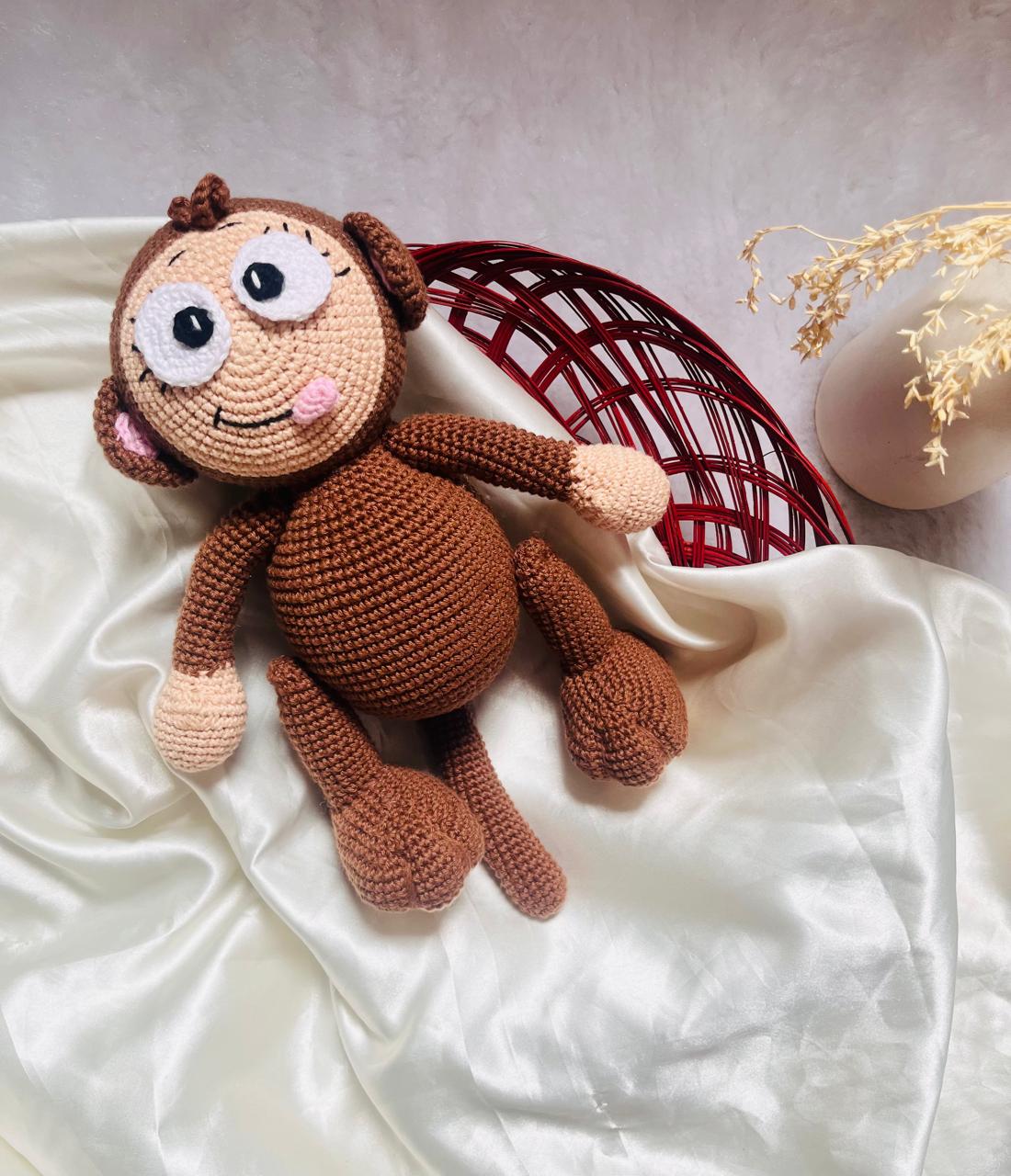 Crochet Toys Monkey Big Size 13 inch