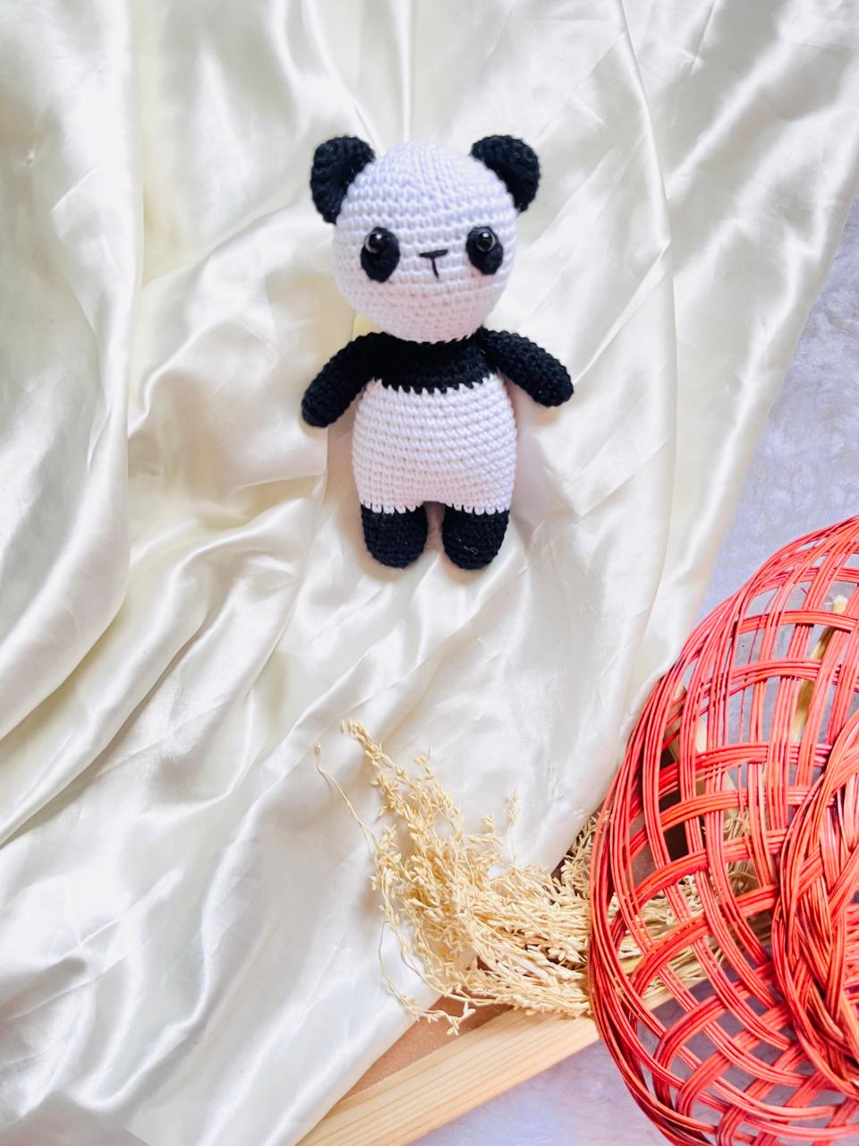 Crochet Toys Panda Small Size 6 inch