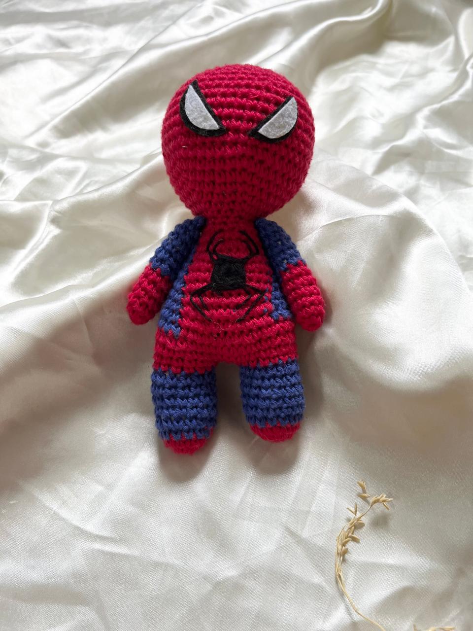 Crochet Toys Spiderman Small Size 6 inch