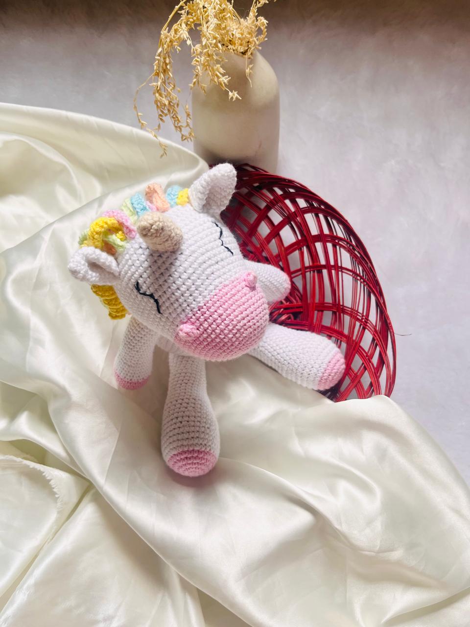 Crochet Toys Unicorn Big Size 14 inch