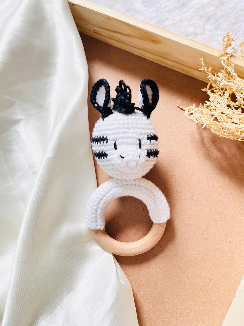 Crochet Teether Zebra