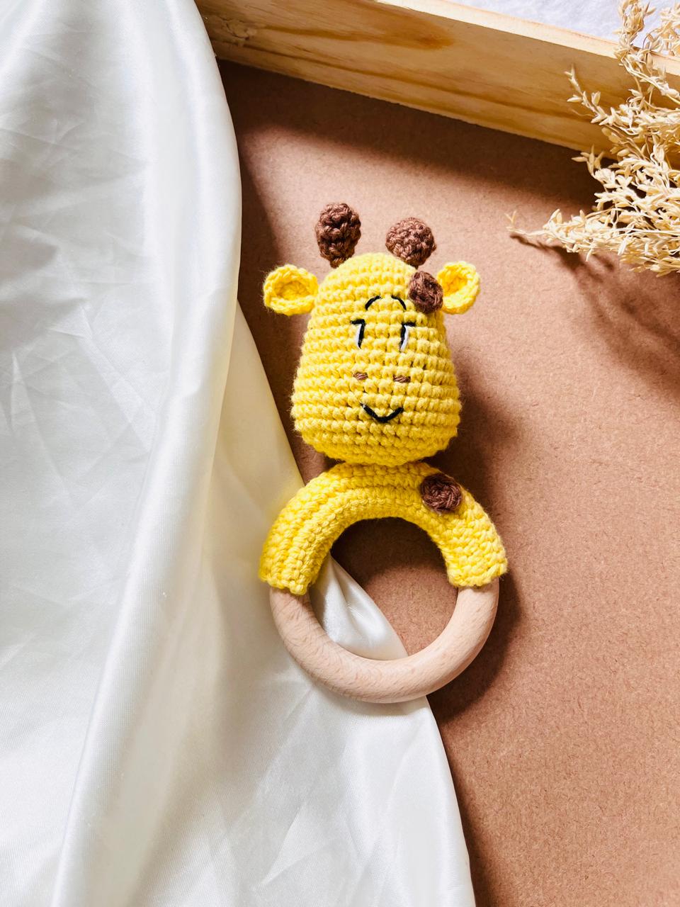 Crochet Teether Giraffe