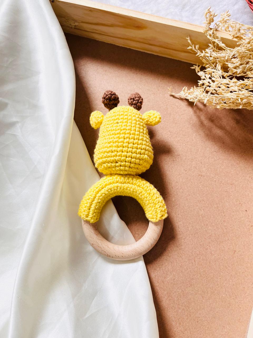 Crochet Teether Giraffe