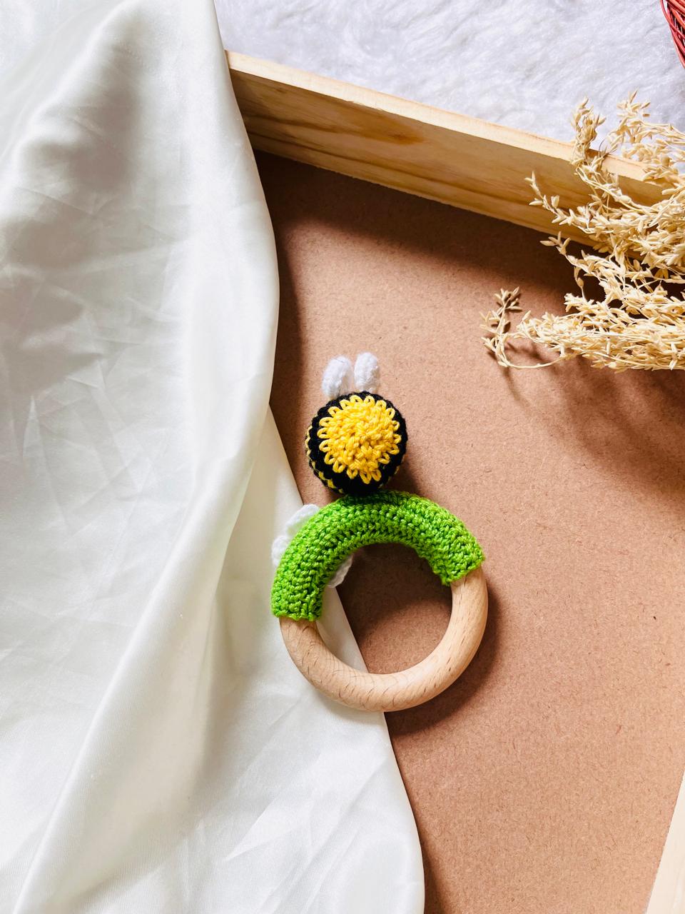 Crochet Teether Bee