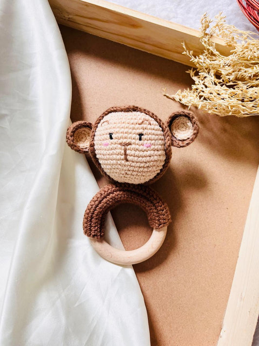 Crochet Teether Monkey
