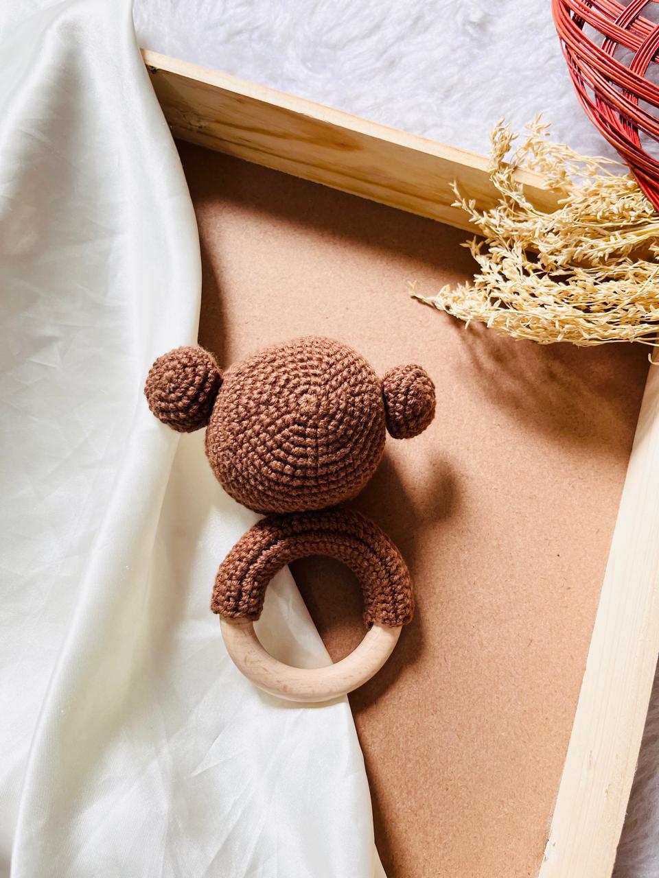 Crochet Teether Monkey
