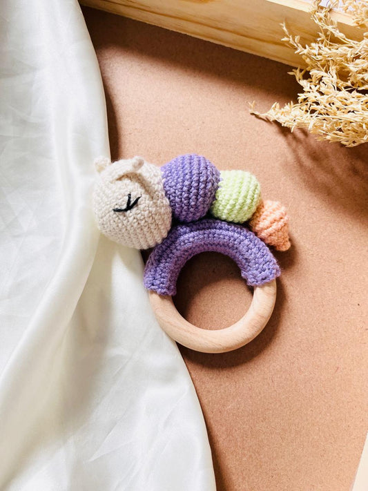 Crochet Teether Caterpillar