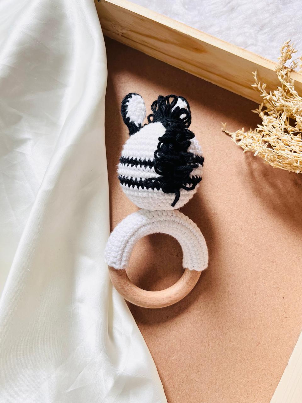 Crochet Teether Zebra